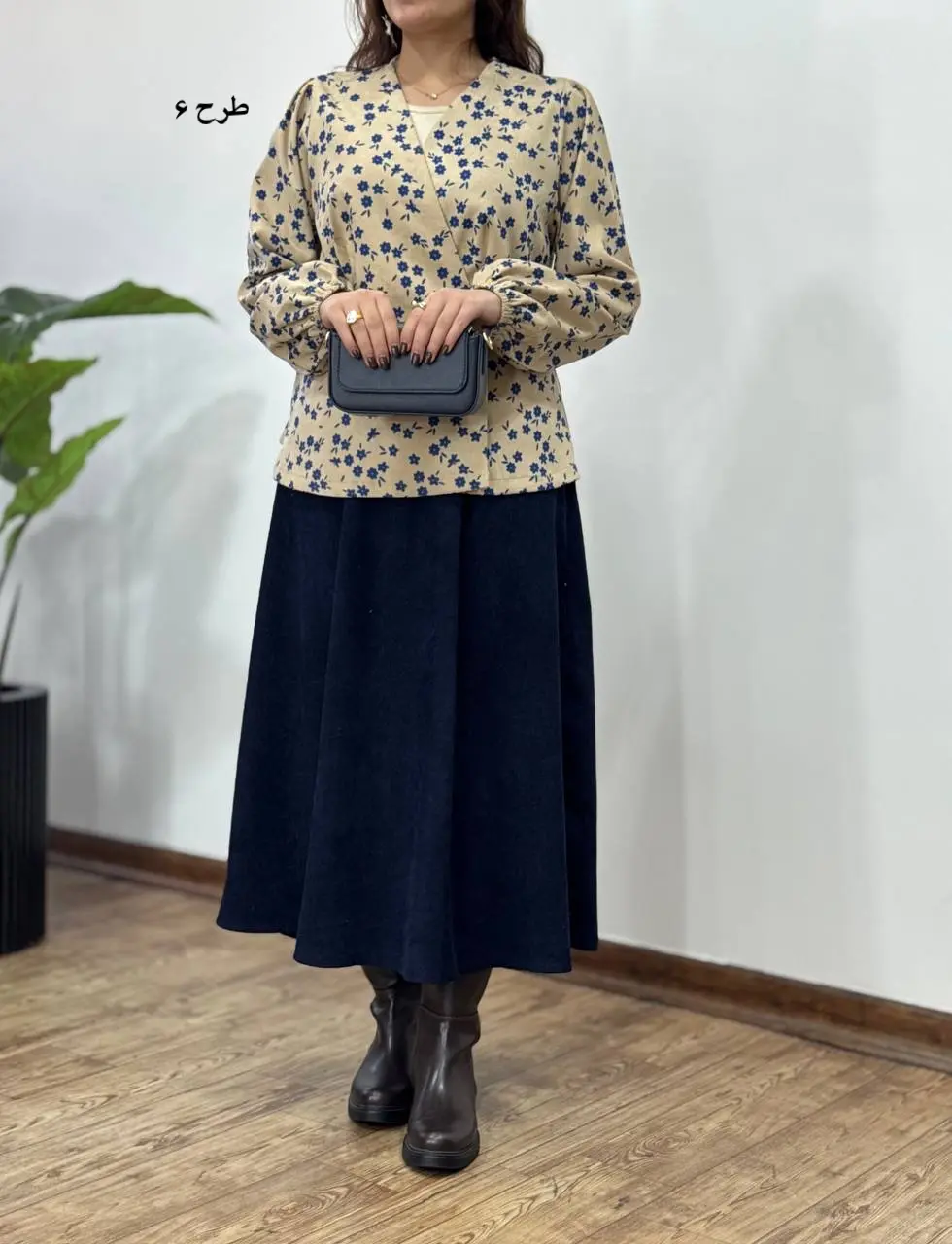 ست تونیک و دامن هانیل 3 کد 4138